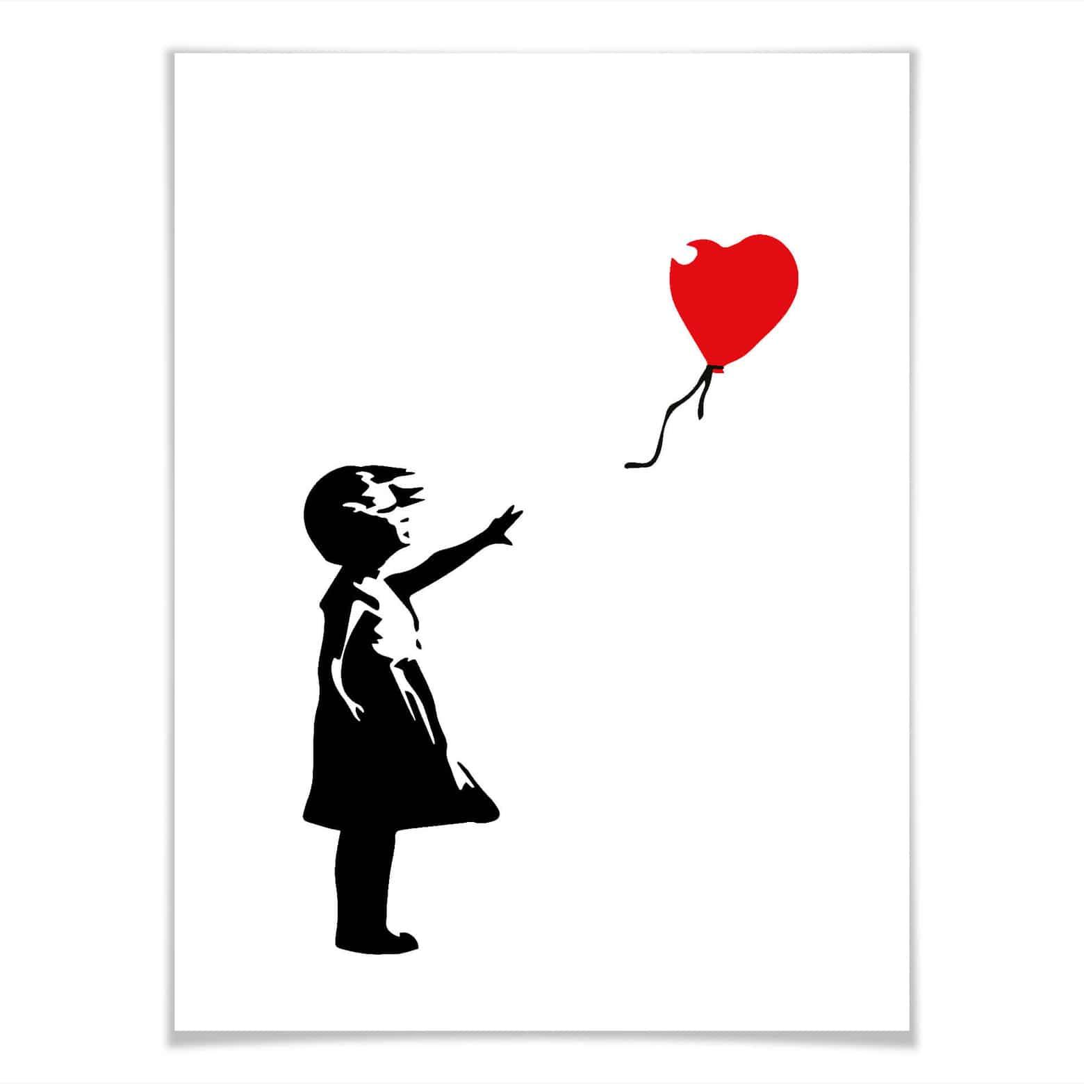 02 poster banksy girl with the red balloon poster